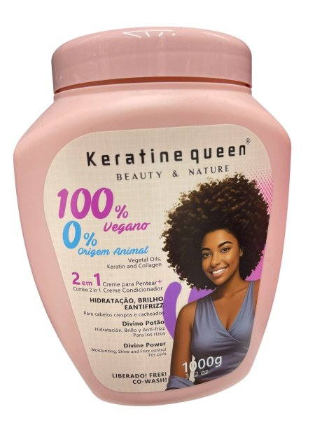 كريم شعر 2 في 1 للشعر الكيرلي – Keratine Queen Divine Power Curl Cream