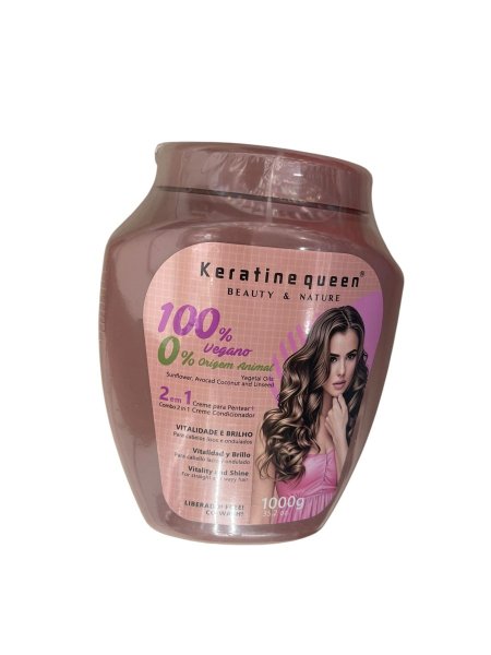 كريم شعر 2 في 1 للنعومة واللمعان – Keratine Queen Vitality & Shine Cream