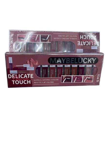 باك ليب مات MAYBELUCKY Matte Lip Gloss Set (12 قطعة)