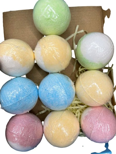 🛁 Bath Bombs Mix Set – كرات فوار متعددة الألوان كبير
