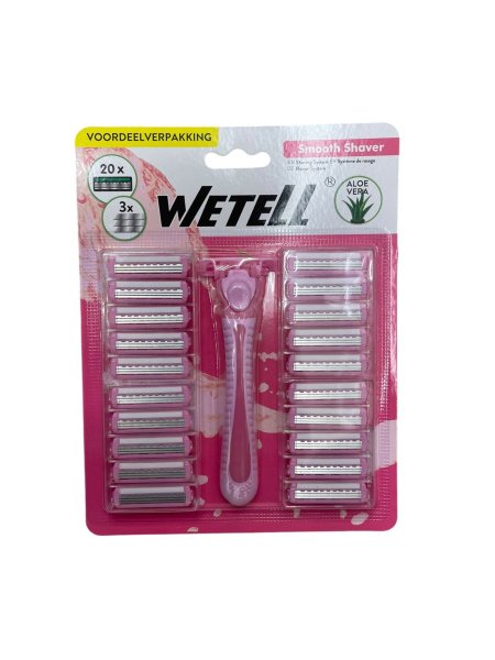 💥 Wetell Smooth Shaver Set – طقم شفرات احترافي (عدة رؤوس)