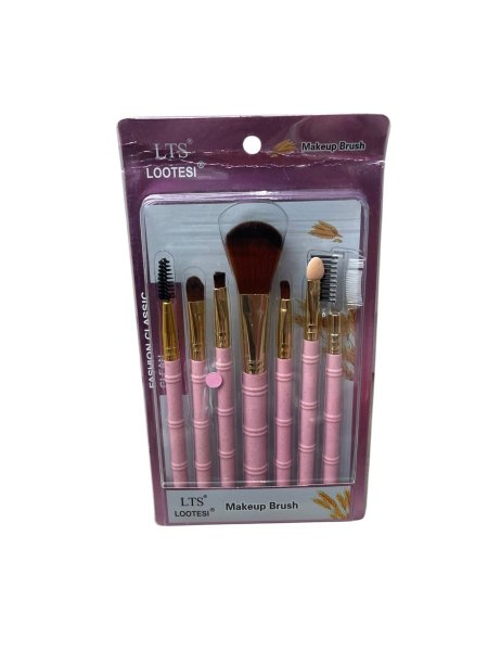 💕 طقم فرش مكياج وردي – LTS Lootesi Makeup Brush Set