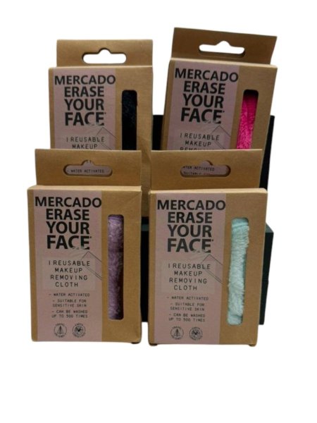 🧼 منشفة إزالة المكياج القابلة لإعادة الاستخدام – Reusable Makeup Remover Cloth (Mercado)