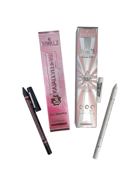 Ivoona Kajal Eyeliner & White Kajal Pencil – أقلام آيفونا كحل و آيلاينر