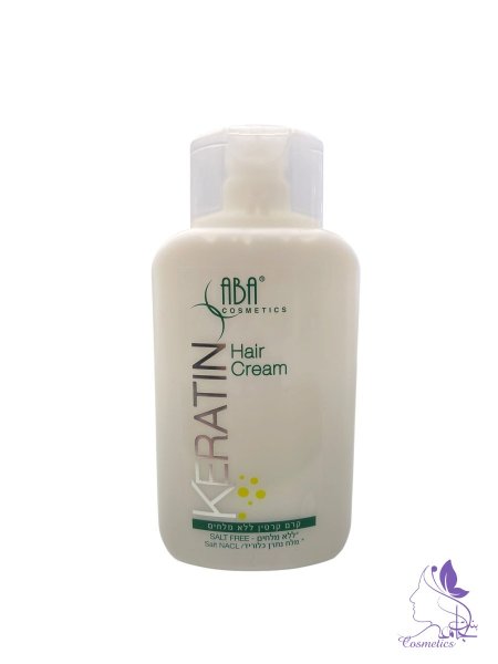 ABA Keratin Hair Cream – العبوة البيضاء بالنقاط الصفراء
