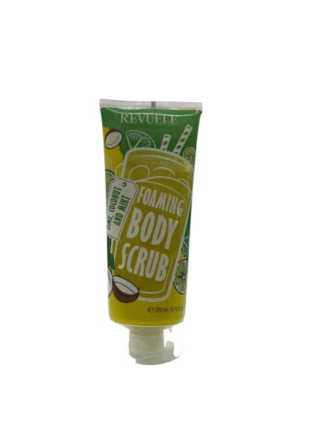 Revuele Foaming Body Scrub Lime, Coconut & Mint – مقشر الجسم الرغوي بالليمون وجوز الهند والنعناع من ريفيول