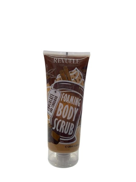 Revuele Foaming Body Scrub Chocolate & Cinnamon – مقشر الجسم الرغوي بالشوكولاتة والقرفة من ريفيول