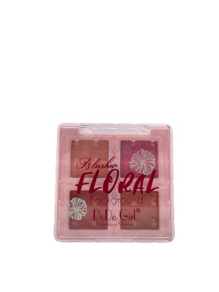 DoDo Girl Floral Background Blusher Palette – بلاشر فلورال من دودو جيرل