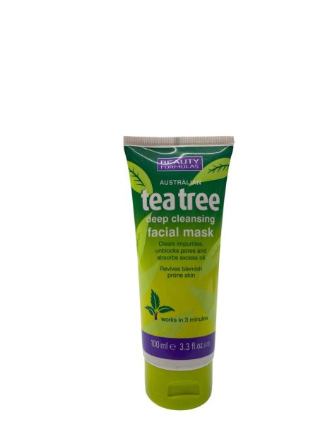 Beauty Formulas Tea Tree Deep Cleansing Facial Mask – ماسك شجرة الشاي للتنظيف العميق من بيوتي فورميولا