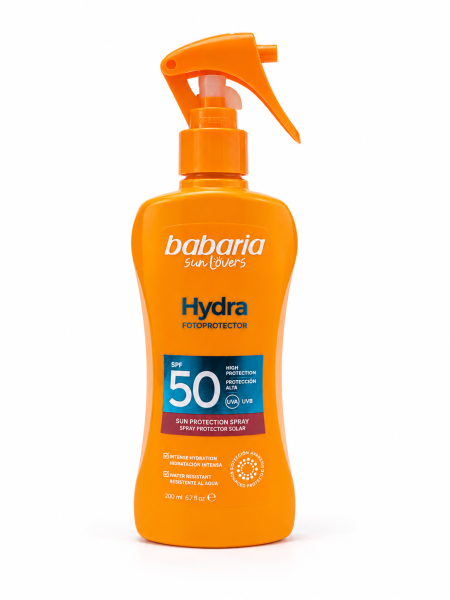 Babaria Sun Lovers Hydra SPF 50 Sun Protection Spray بخاخ واقي شمس