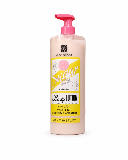 لوشن الجسم روز بيري فيتامين C ونياسيناميد – Rose Berry Sugar Body Lotion Vitamin C & Niacinamide