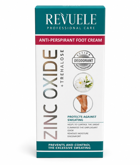 ريفويل كريم قدم مضاد للتعرق أوكسيد – Revuele Zinc Oxide Anti-Perspirant Foot Cream