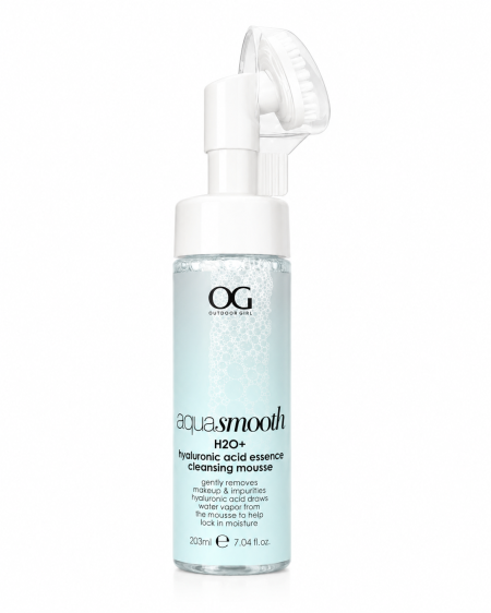 OG Aquasmooth H2O+ Hyaluronic Acid Cleansing Mousse – غسول أكواس موث بحمض الهيالورونيك
