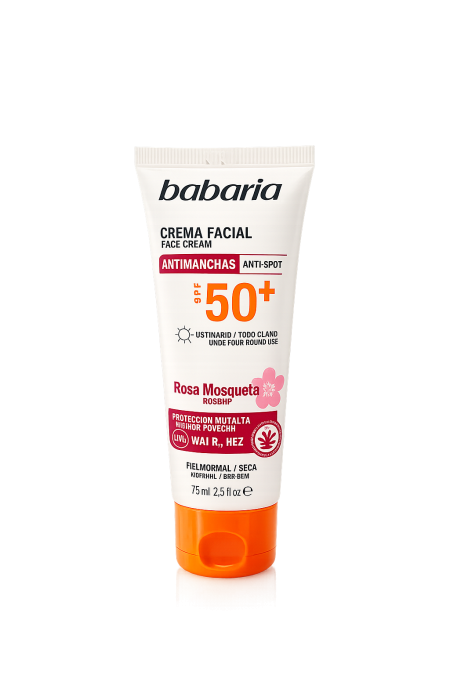 Babaria Rosa Mosqueta SPF 50+ Face Cream – كريم وجه واقٍ من الشمس بمستخلص الورد البري
