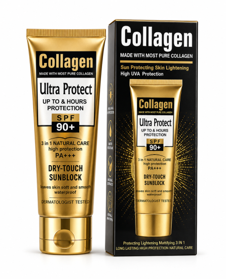 كولاجين ألترا بروتيكت واقي شمس SPF 90+ – Collagen Ultra Protect SPF 90+ Dry-Touch Sunblock