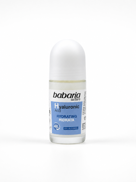 Babaria Active Hyaluronic Acid Hydrating Roll-On مزيل عرق بحمض الهيالورونيك