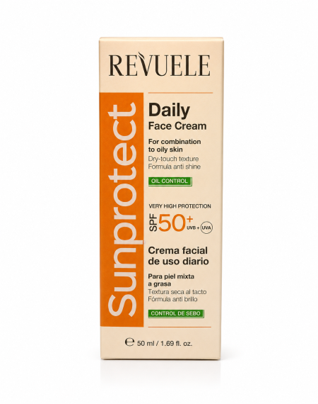 ريفويل كريم يومي للتحكم بالدهون SPF50 – Revuele Sunprotect Daily Face Cream Oil Control SPF50