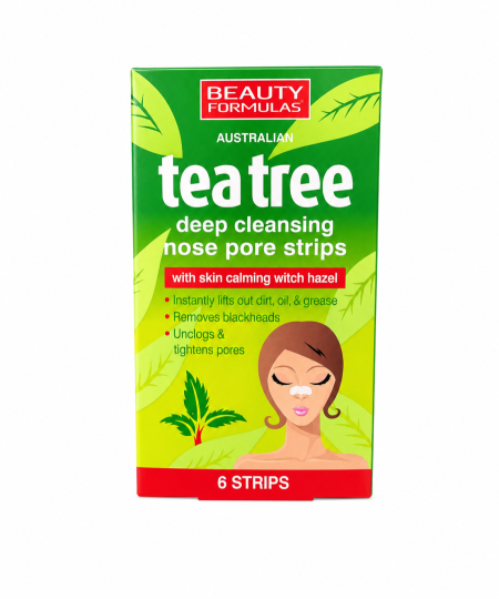 Beauty Formulas Tea Tree Nose Strips | لصقات إزالة الرؤوس السوداء بالشاي الأخضر