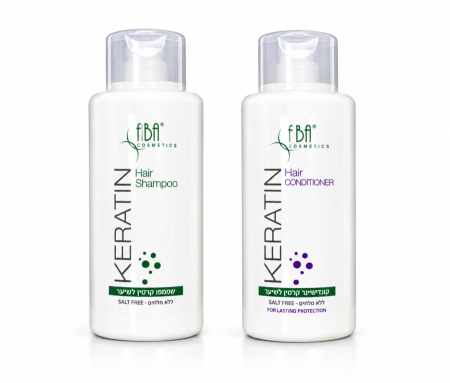 شامبو + بلسم كيراتين ABA Keratin Shampoo & Conditioner (Salt Free)