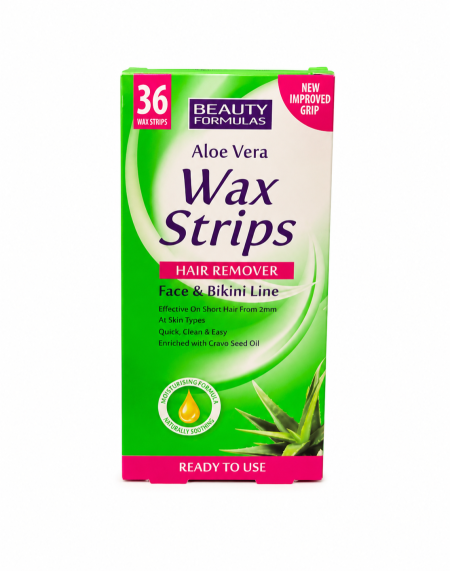 Beauty Formulas Aloe Vera Wax Strips | شرائح شمع بالألوفيرا