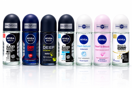مجموعة مزيلات عرق NIVEA Roll-On توفر حماية فعالة من التعرق والروائح لمدة تصل إلى 72 ساعة