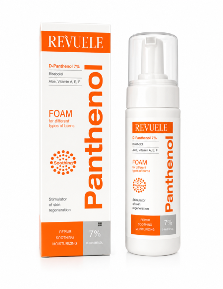 فوم بانثينول مهدئ ومرمم للبشرة – Revuele Panthenol 7% Soothing Foam