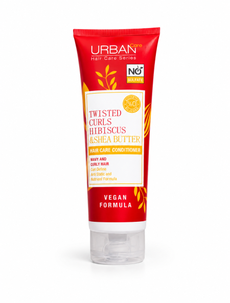 URBAN Care Twisted Curls Conditioner أوربان كير بلسم للشعر الكيرلي بالكركديه وزبدة الشيا