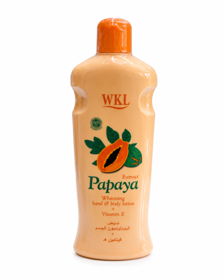 دبليو كي ال لوشن البابايا لتفتيح الجسم – WKL Papaya Extract Whitening Hand & Body Lotion ML500كبير و صغير