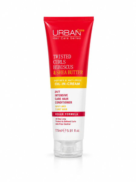 URBAN Care Twisted Curls Oil-In Cream أوربان كير كريم تصفيف بالكركديه وزبدة الشيا
