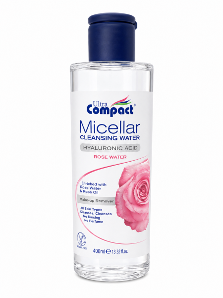 ألترا كومباكت ماء ميسيلار بماء الورد – Ultra Compact Micellar Cleansing Water Rose Water