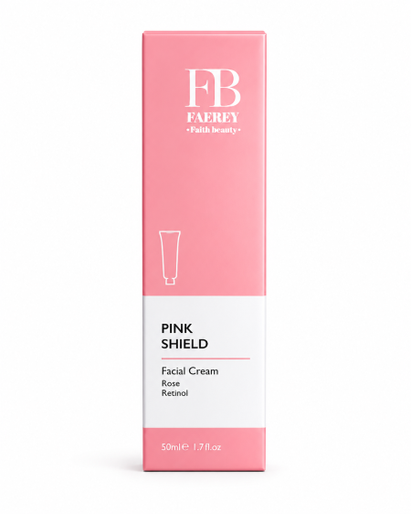كريم فيبي الوردي ريتينول – FAEBEY Pink Shield Facial Cream (Rose + Retinol)