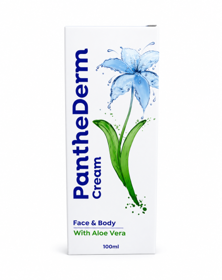 كريم بانثيديرم بالألوفيرا للوجه والجسم –  Panthederm Cream With Aloe Vera