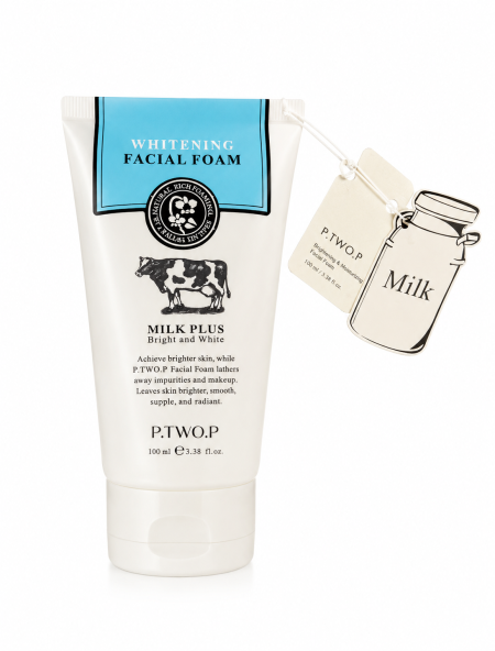 P.TWO.P Milk Plus Whitening Facial Foam – غسول الحليب للتفتيح من P.TWO.P
