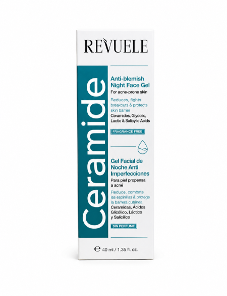 جل ليلي مضاد للحبوب سيراميد – Revuele Ceramide Anti-Blemish Night Face Gel