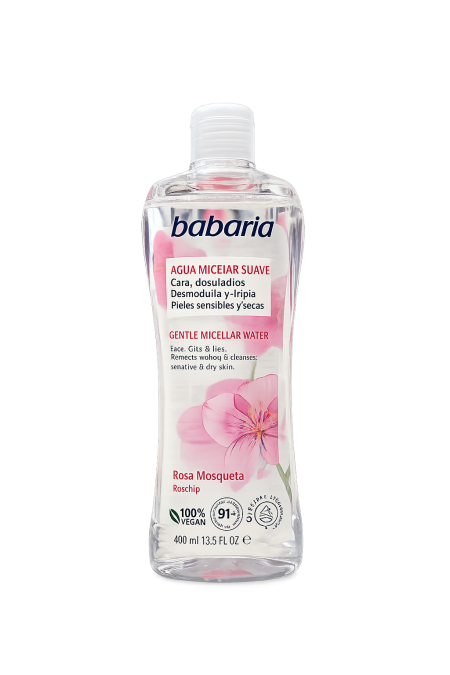 Babaria Gentle Micellar Water Rosa Mosqueta – ماء ميسيلار لطيف بمستخلص الورد البري