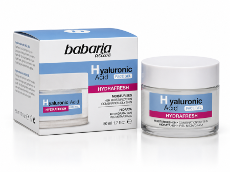Babaria Active Hyaluronic Acid Hydrafresh Face Gel جل مرطب بحمض الهيالورونيك
