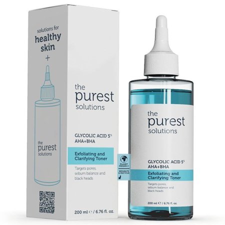 تونر The Purest Solutions Glycolic Acid 5% AHA+BHA – 200 مل