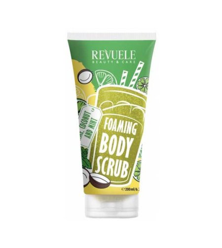 Revuele Foaming Body Scrub Lime, Coconut & Mint – مقشر الجسم الرغوي بالليمون وجوز الهند والنعناع من ريفيول