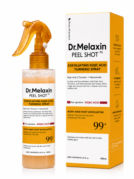 Dr. Melaxin Peel Shot PS – بخاخ التقشير بالكوجيك أسيد والكركم