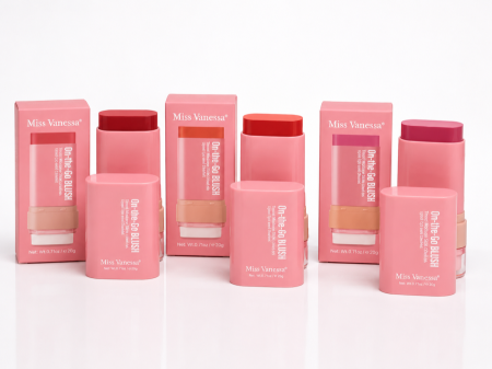 Miss Vanessa On-the-Go Blush  بلشر ستيك عملي وسهل الاستخدام، بيعطي الخدود لون حلو وطبيعي ولمسة حيوية