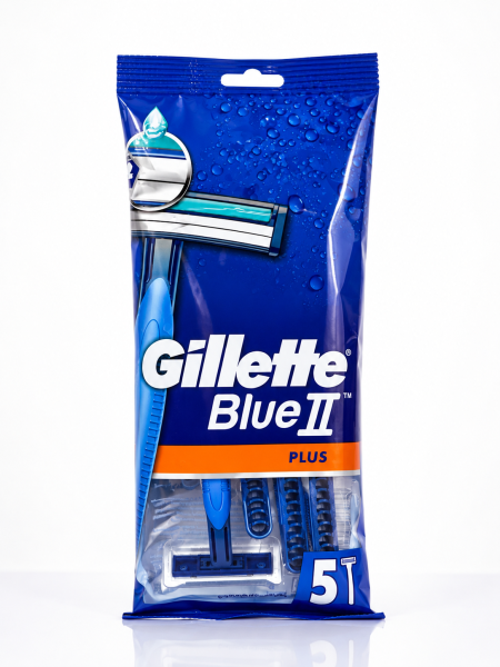 🪒 Gillette Blue II Plus – 5 شفرات 