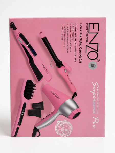 طقم تصفيف الشعر ENZO Professional – Home Hair Styling Care Kit Gift