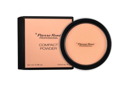 Pierre René Compact Powder ✨  بودرة مضغوطة بملمس ناعم وخفيف، تساعد على توحيد مظهر البشرة وتثبيت المكياج