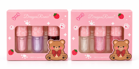 Dragon Ranee Glitter Lip Gloss Set – طقم جلوس لامع 3 قطع 