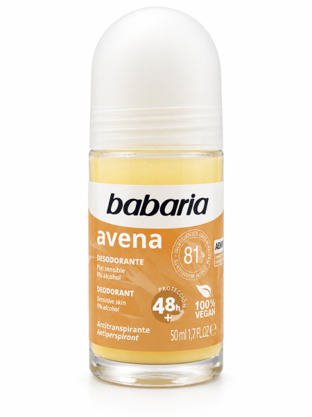 مزيل عرق باباريا بالشوفان – Babaria Avena Deodorant 50ml