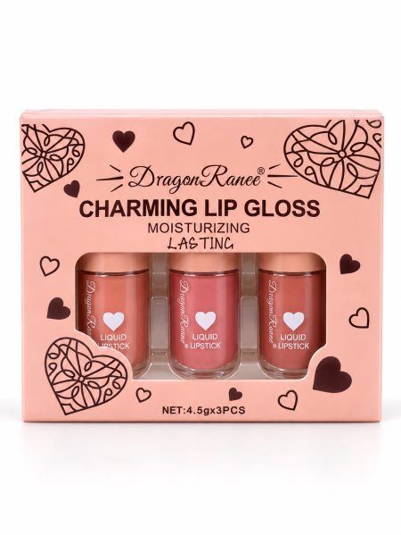 Dragon Ranee Charming Lip Gloss – طقم ليب جلوس 3 قطع