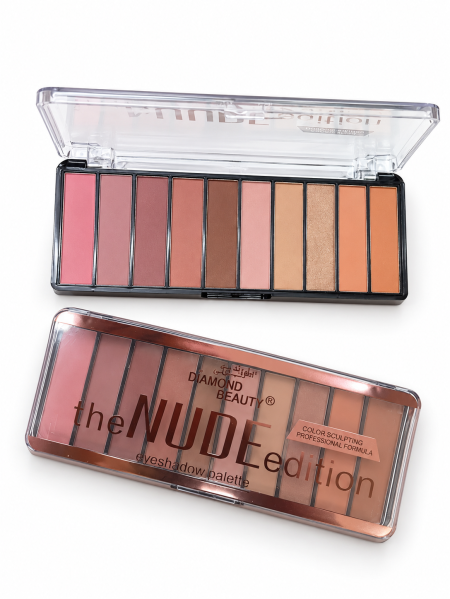 Diamond Beauty The NUDE Edition – باليت آيشادو 10 ألوان
