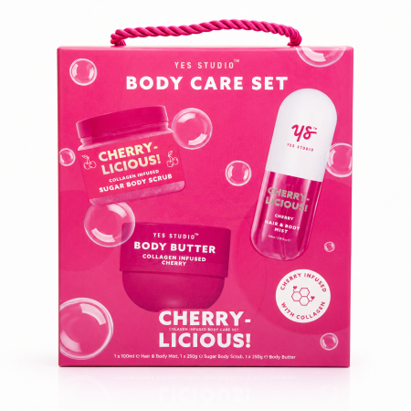 🍒 مجموعة Cherry-Licious للعناية بالجسم – YES STUDIO