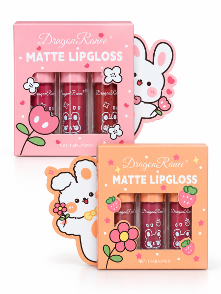 Dragon Ranee Matte Lipgloss Set – طقم ملمع شفاه مطفي 3 قطع 