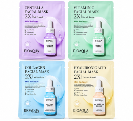 ماسكات بيو أكوا للوجه BIOAQUA – 4 أنواع للعناية بالبشرة